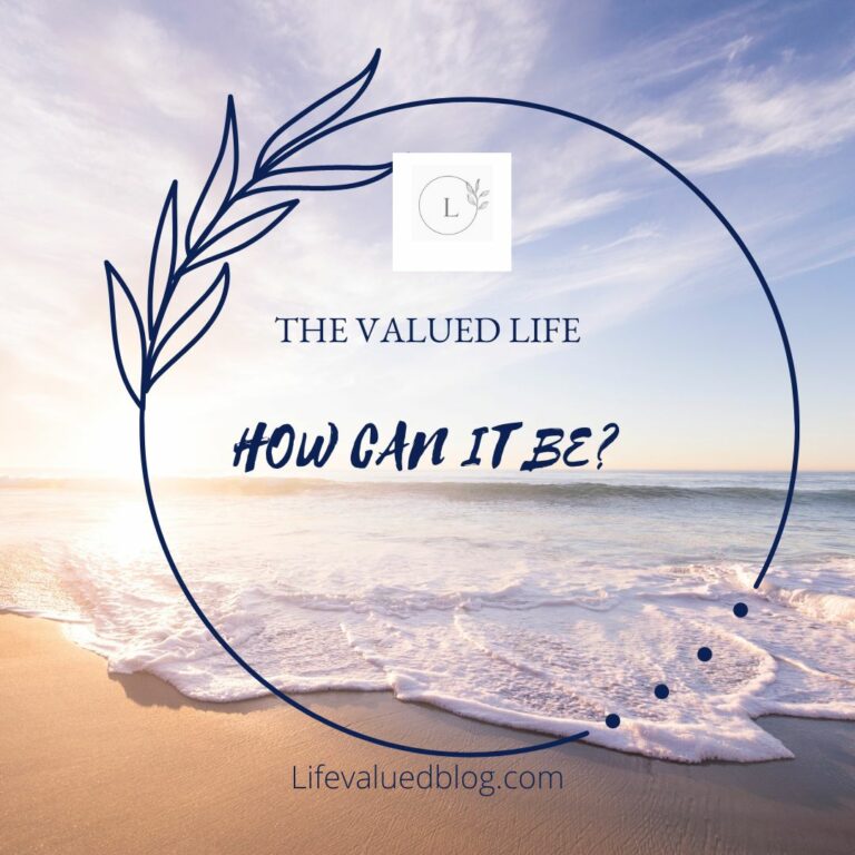 HOW CAN IT BE? - LIFE VALUED BLOG