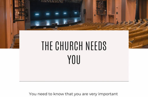 The Church Needs you 22
